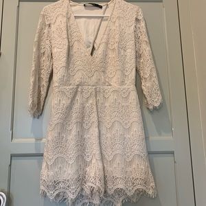 Arc & Co Lace Romper (W/ Adorable Cut-out Back)